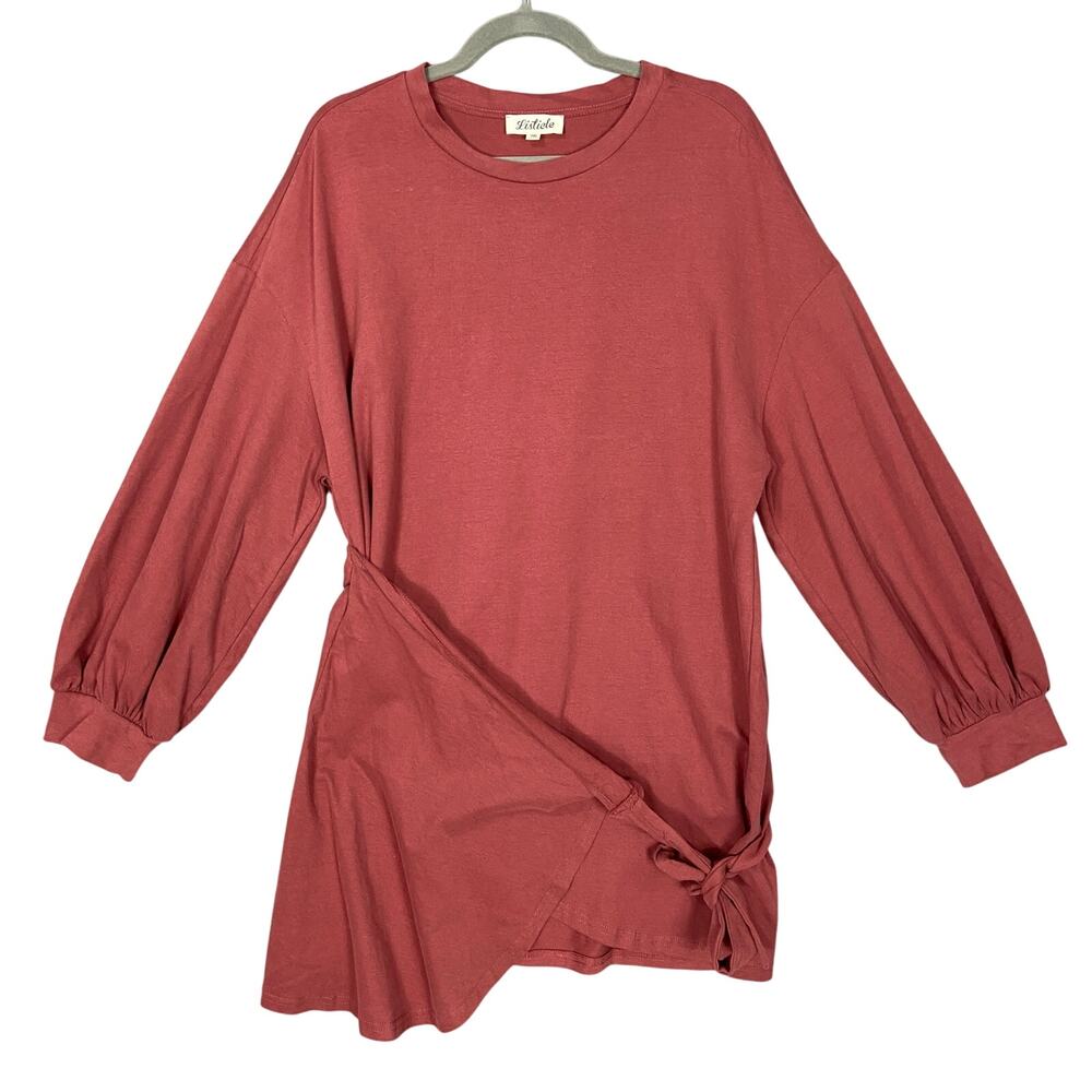 Listicle Oversized Long Sleeves Short Dress Tunic Size Medium